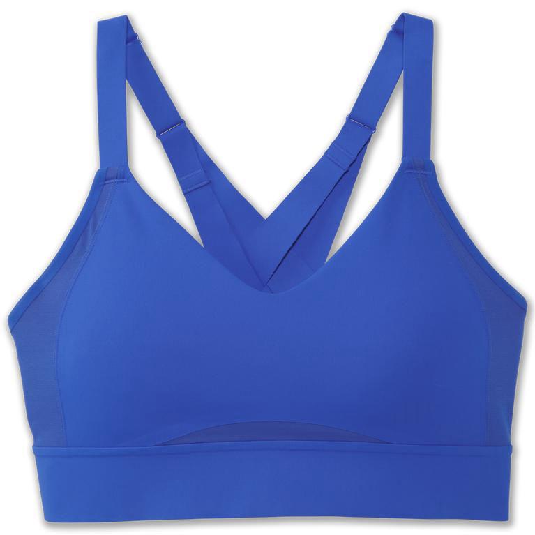 Brooks Drive Interlace Australia - Women's Running Bra - Bluetiful (574902-ZCJ)